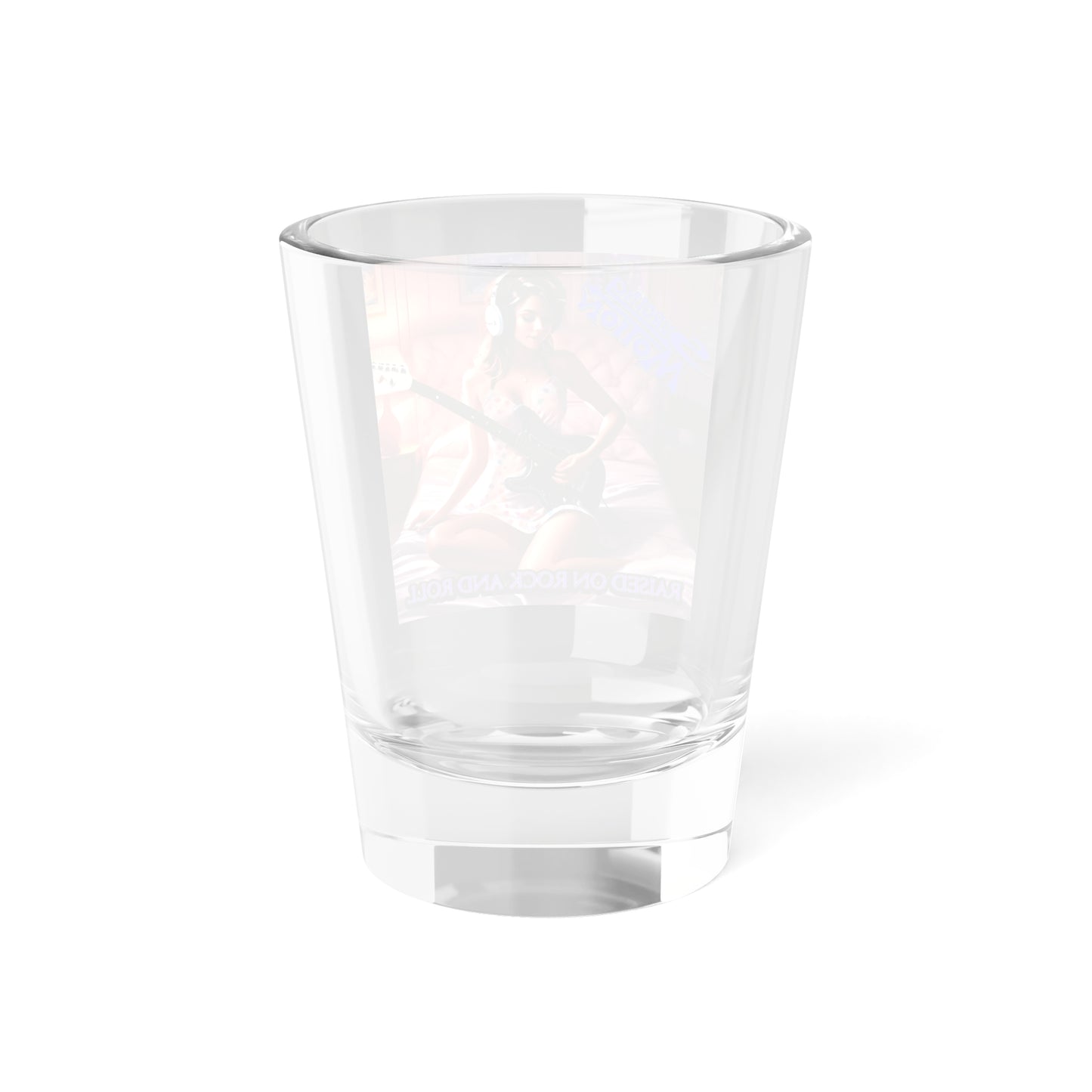 Raised On Rock And Roll Shot Glass, 1.5oz