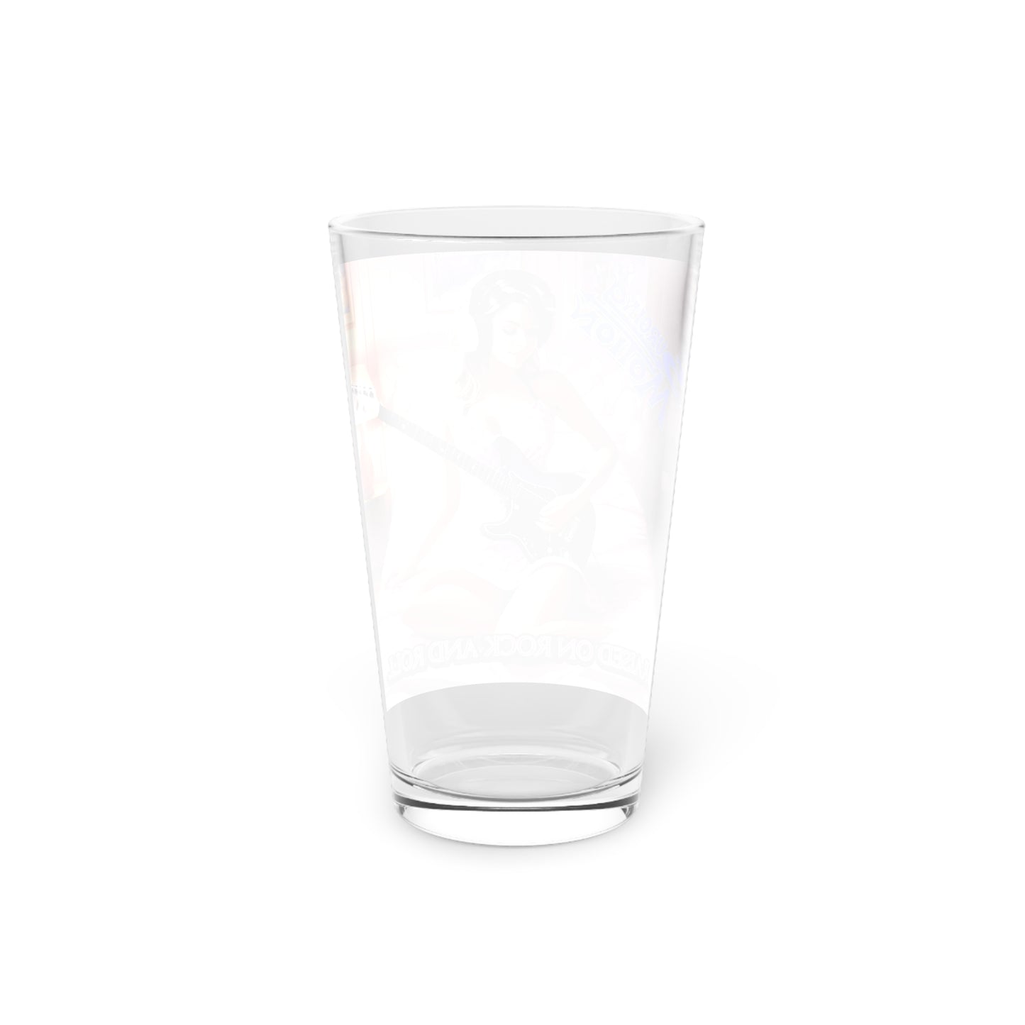 Raised On Rock And Roll Pint Glass, 16oz