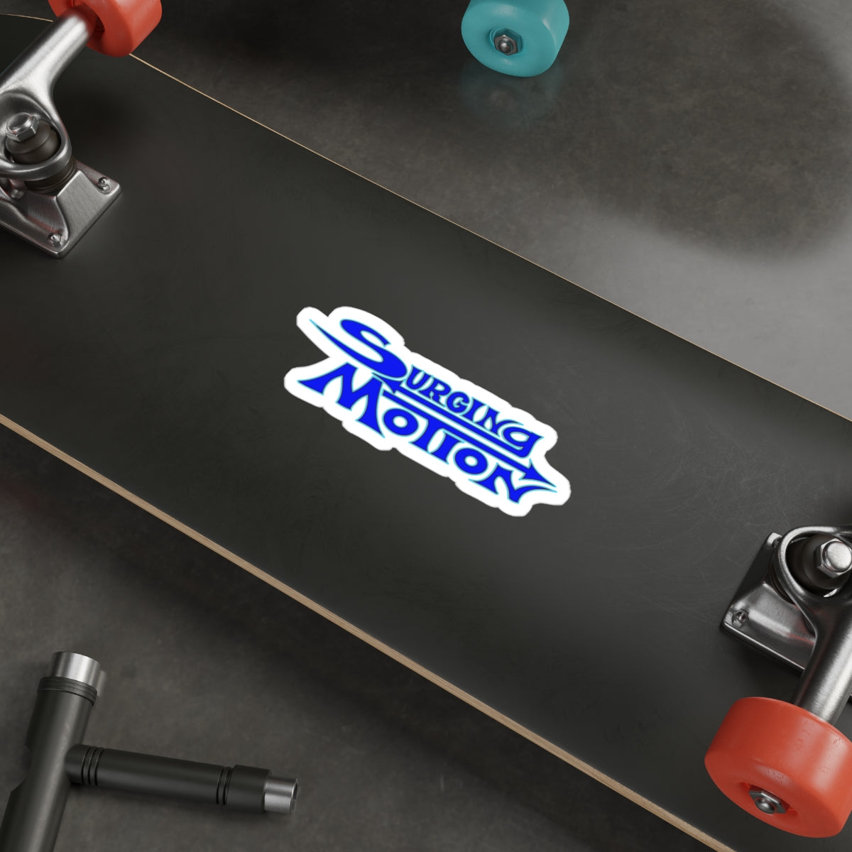 Surging Motion 6 Inch Die-Cut Sticker